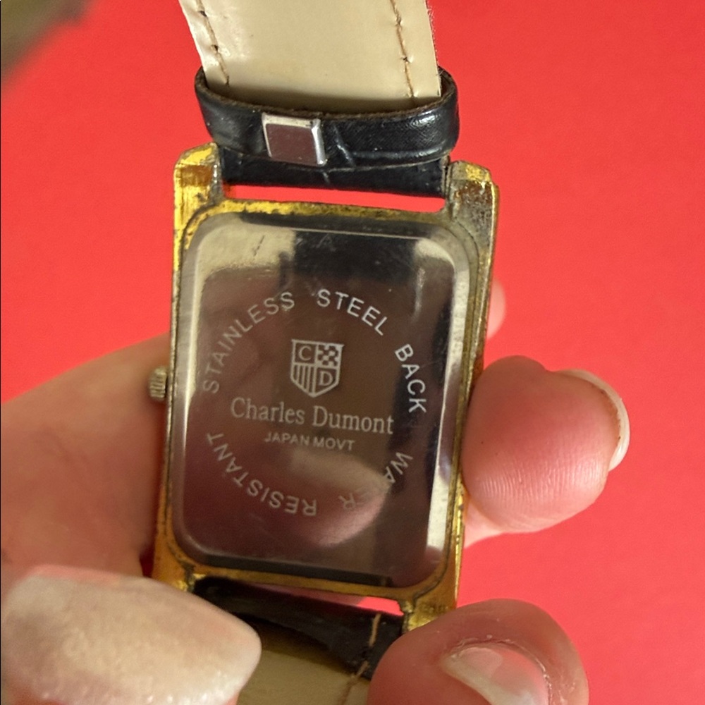 Charles Dumont Gold And Black Quartz Watch View 4